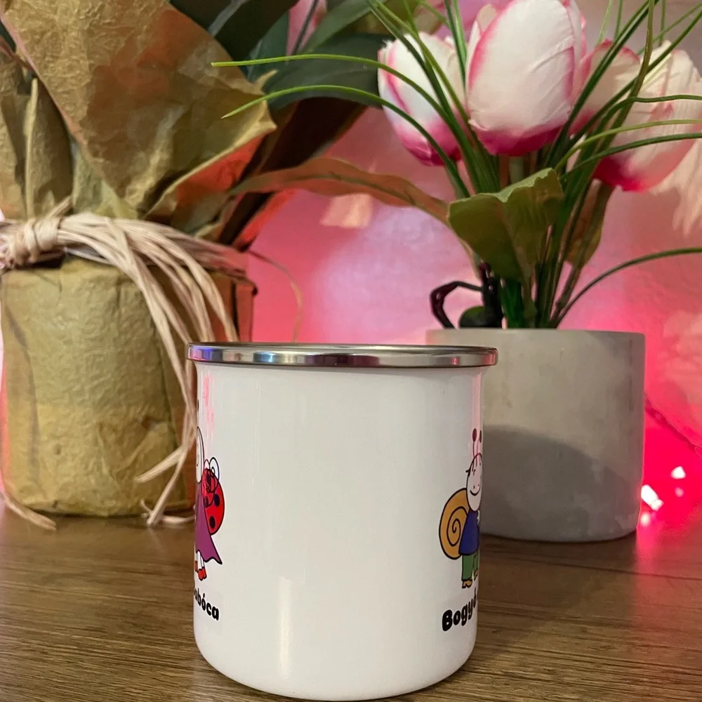 Bogyó és Babóca White Enamel Mug - Picture 5 of 5